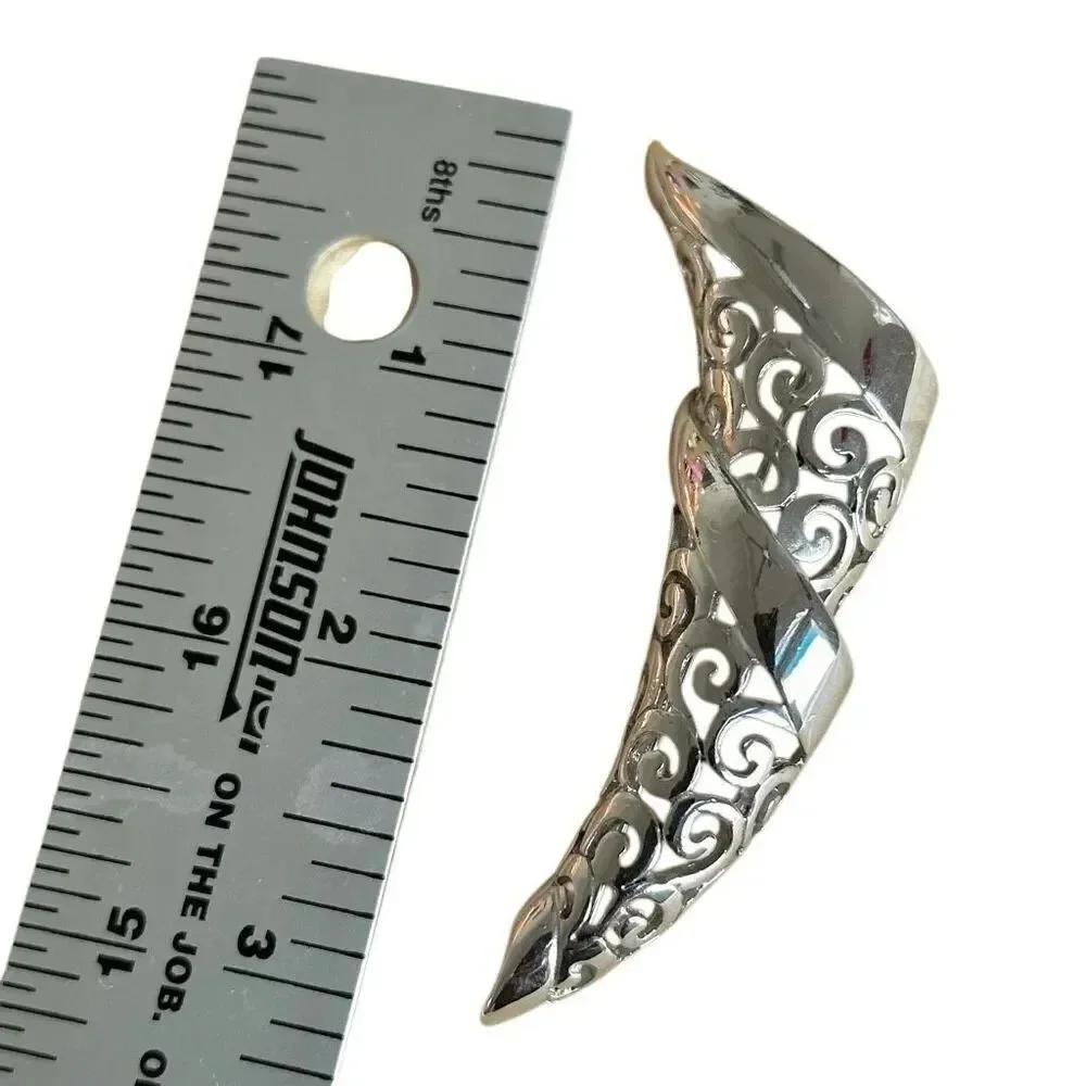 Givenchy silver swirl